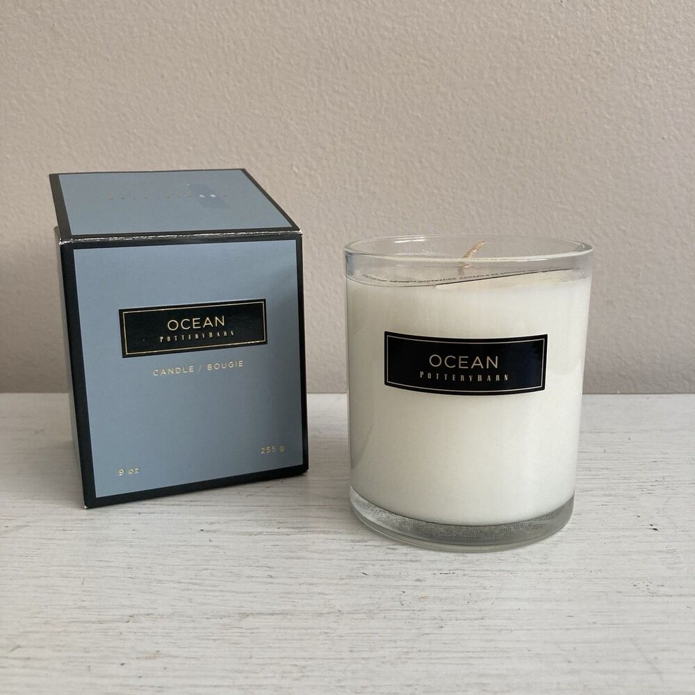 Pottery Barn Signature Collection OCEAN Scented Candle 9 oz. Scent out of stock